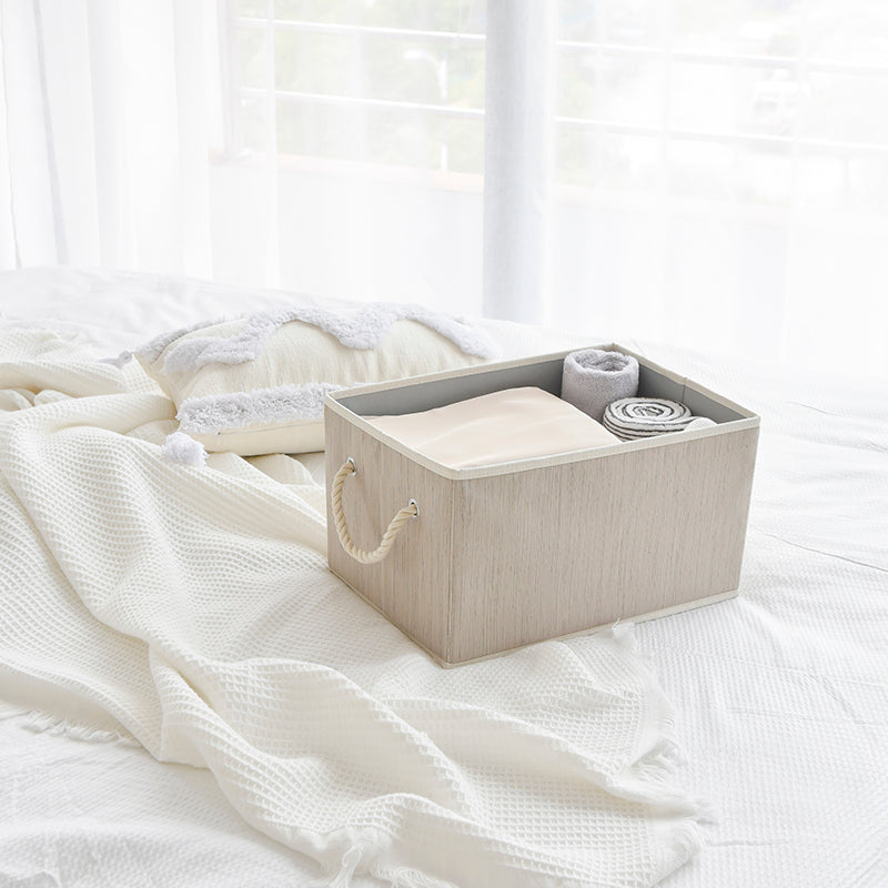 We think storage.™ Foldable Organizing Storage Bin with Rope Handle, Clay (11L/20L/34L)