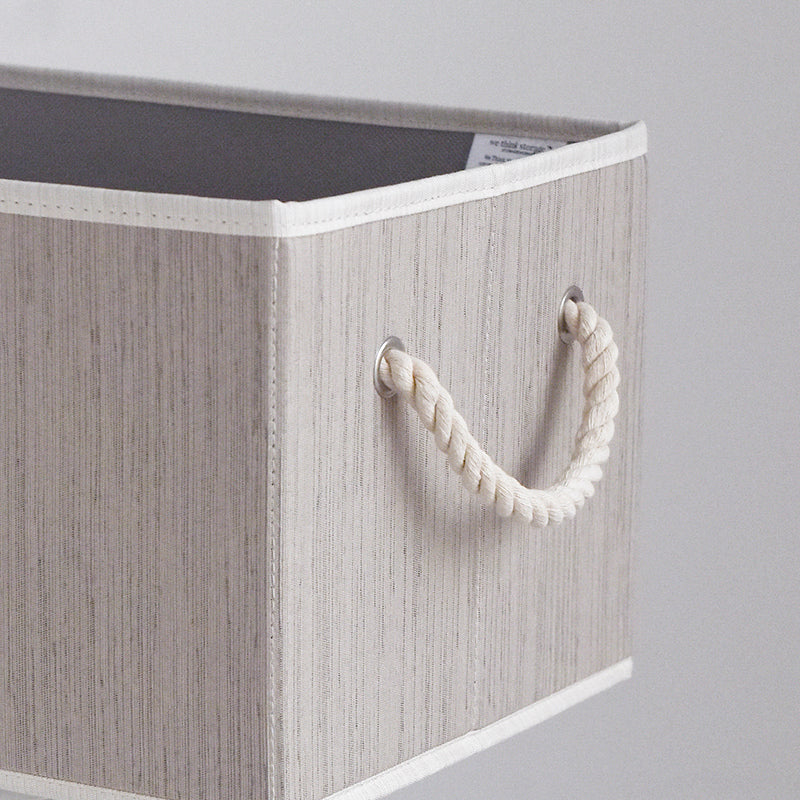 We think storage.™ Foldable Organizing Storage Bin with Rope Handle, Clay (11L/20L/34L)