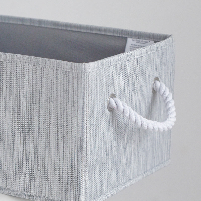 We think storage.™ Foldable Organizing Storage Bin with Rope Handle, Gray (11L/20L/34L)