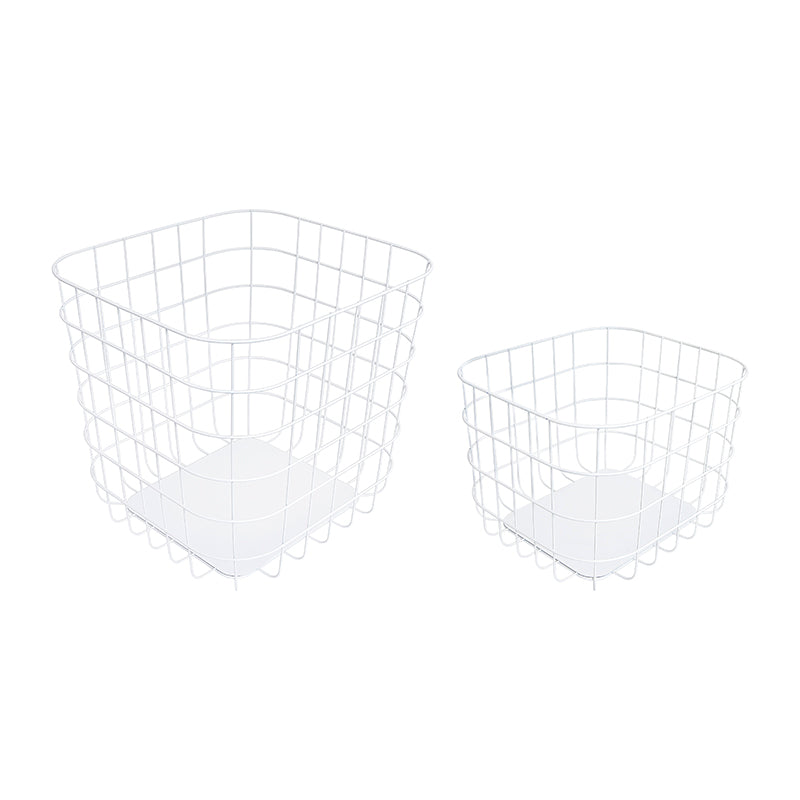 We think storage.™ 14.5L+32L Metal Basket with iron board (set of 2)