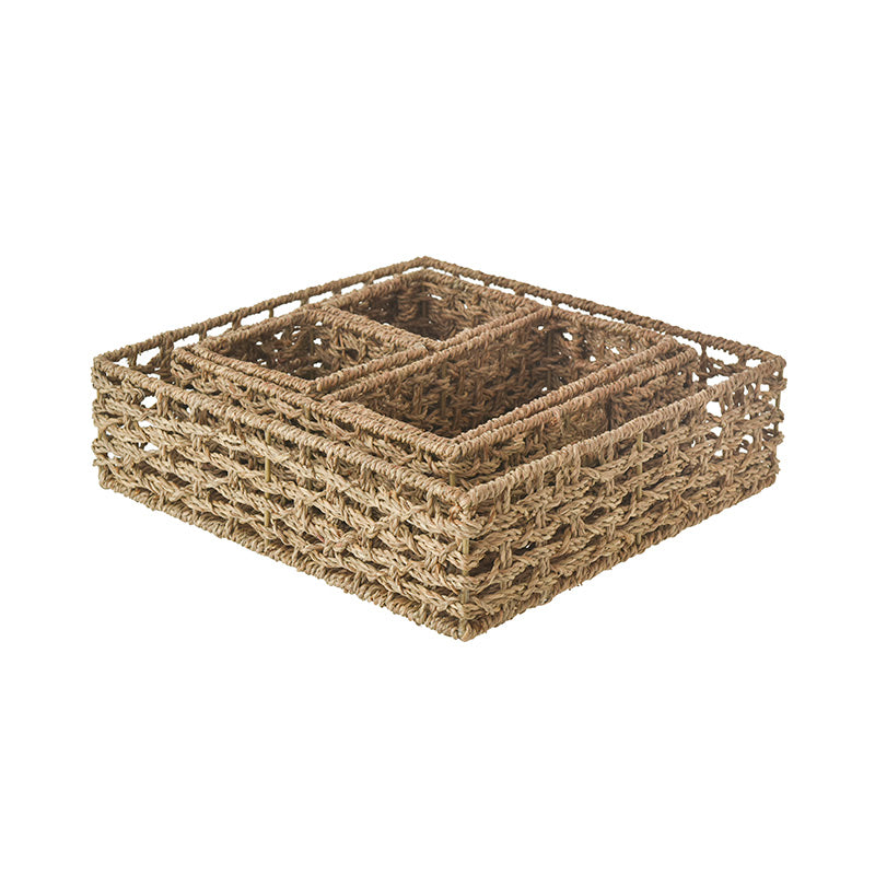 We think storage.™ Natural Seagrass Storage Bin (set of 5)