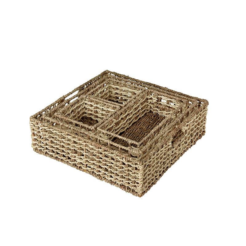 We think storage.™ Natural Seagrass Storage Bin (set of 5)