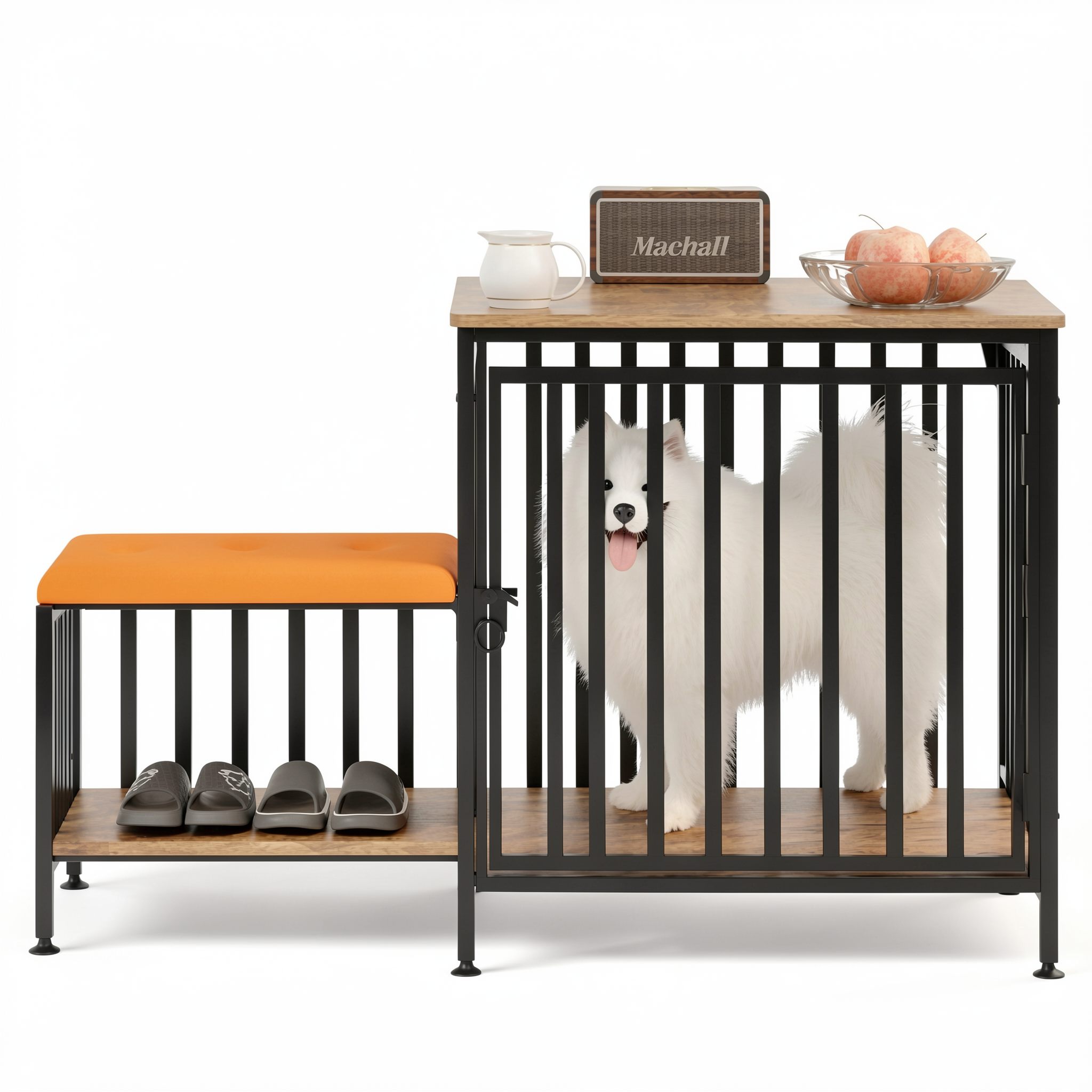 Shoe Bench Pet Furniture Crate | Multifunctional Dog Kennel Furniture ...
