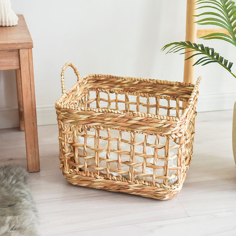 We think storage.™ Elegant Natural Palm Leaf Storage Basket