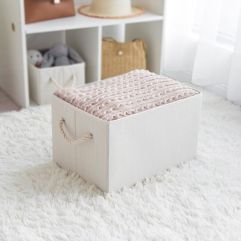 We think storage.™ Foldable Organizing Storage Bin with Rope Handle, Ivory (11L/20L/34L)