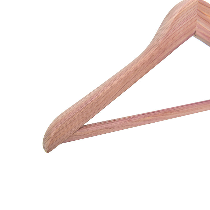 Natural Cedar Wood Hanger with Wide Shoulders for Clothing Store/ Clothing Display/ Home Clothing Storage