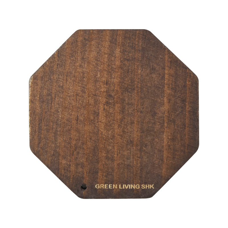 Hand Crafted Octagon Wood Coaster with Holder for Drinks/ Tabletop Protection (Set of 6)