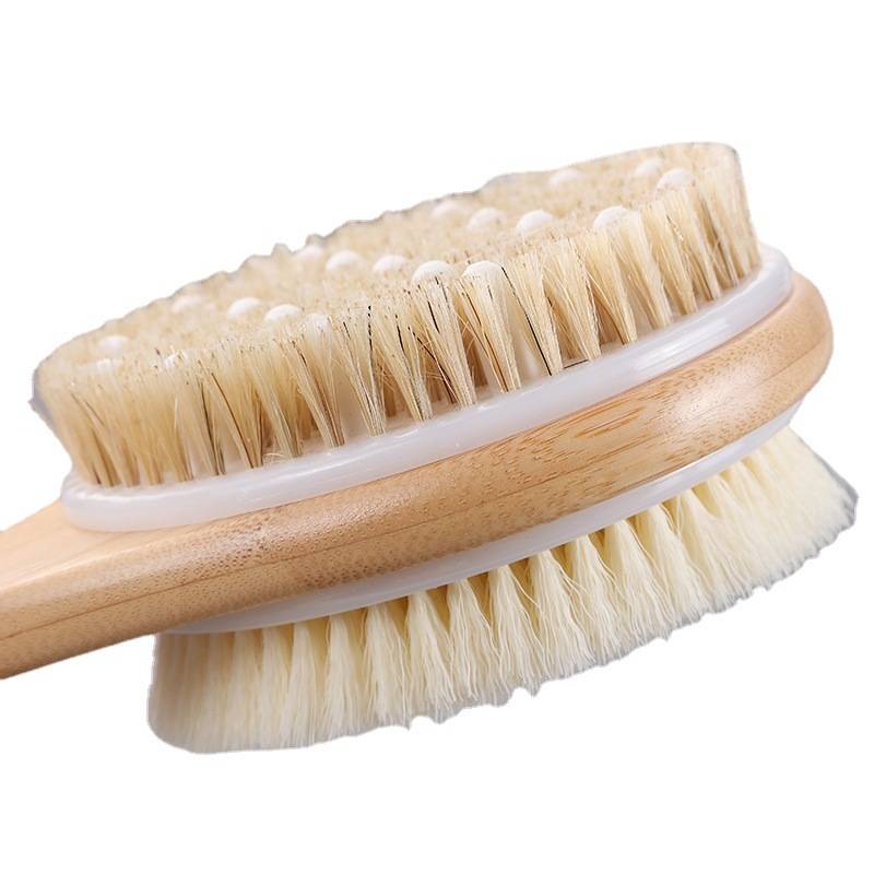 Anti-Slip Bamboo Shower Brush