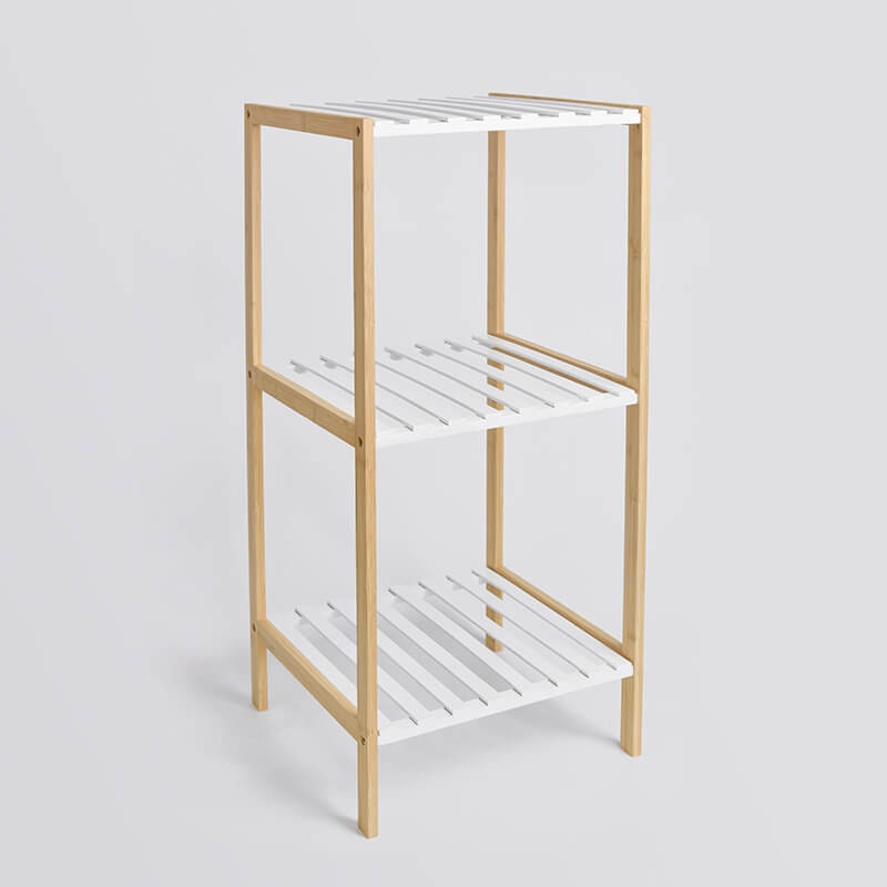 Modern Bamboo Storage Shelf for Bedroom/ Living Room/Balcony