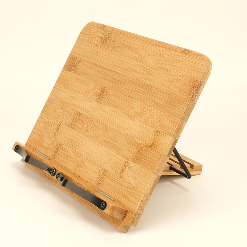 Adjustable Bamboo Book Stand Holder/Book Reading Shelf Preventing Myopia And Neck Hurt
