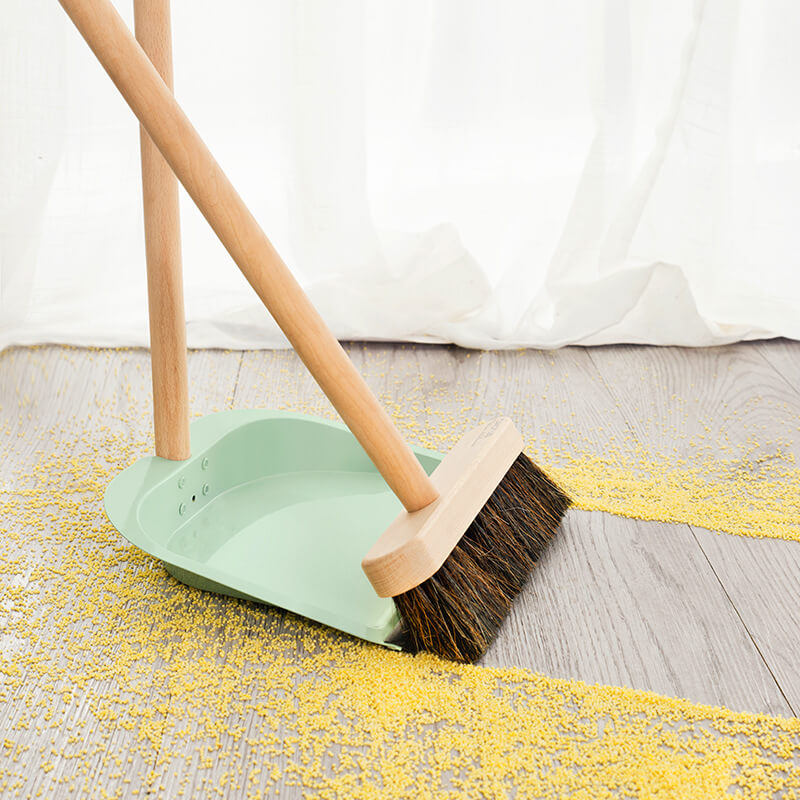  Broom and Dustpan Set with Long Handle