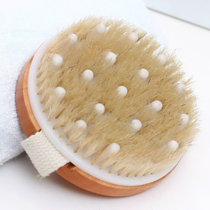 Exfoliating Dry Body Brush / Wooden Massage Exfoliating Brush