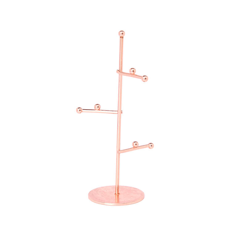 Rose Gold Tree Jewelry Stand