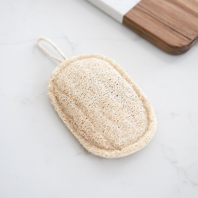 Premium Natural Loofah Kitchen Sponge – Compostable Pan/Pot/Dish Scrubber