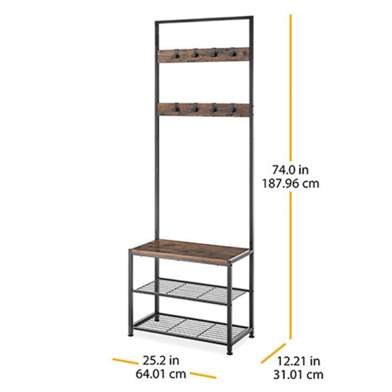 Multifunctional Clothes Rack with Shelves