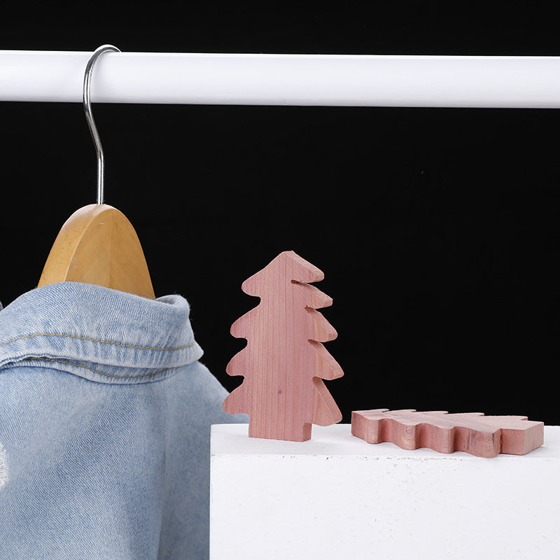 Natural Tree-Shaped Cedar Block for Closet Storage