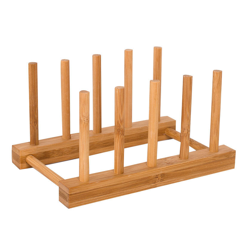 Natural Wooden Drying Rack for Kitchen Counter