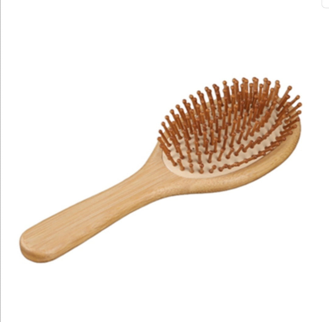 Natural Wooden Paddle Hair Brush