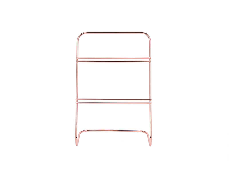 Rose Gold Jewelry Stand-2 Layers Metal Organizer