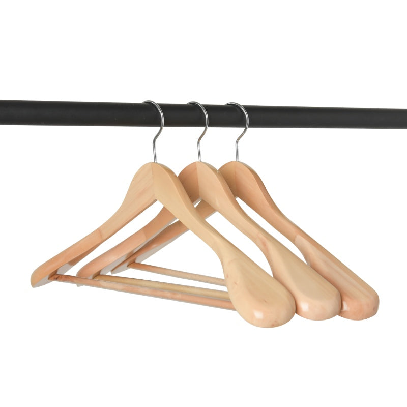 HOUSE DAY High-Grade Suit Hangers, Wide Shoulder Wooden Hangers
