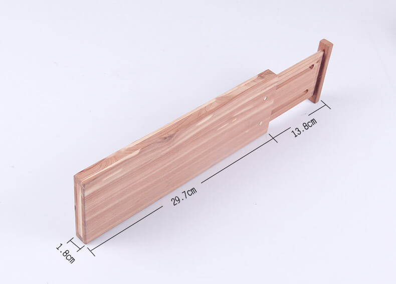 Expansible Wooden Drawer Divider for Sorting Out Socks/Underwear/Cutlery