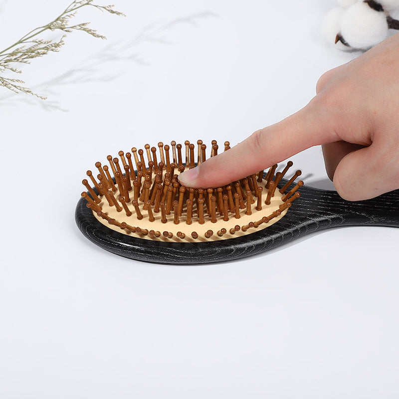 Wooden Bristle Paddle Hairbrush