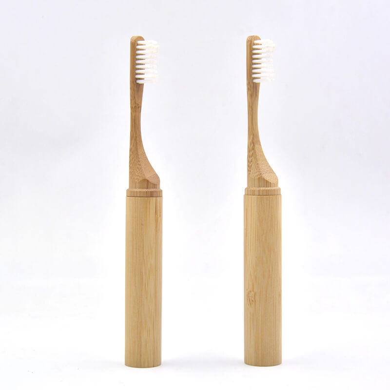Reusable Eco Friendly Bamboo Toothbrush Travel Case For Trip / Camping / School (Set of 5)