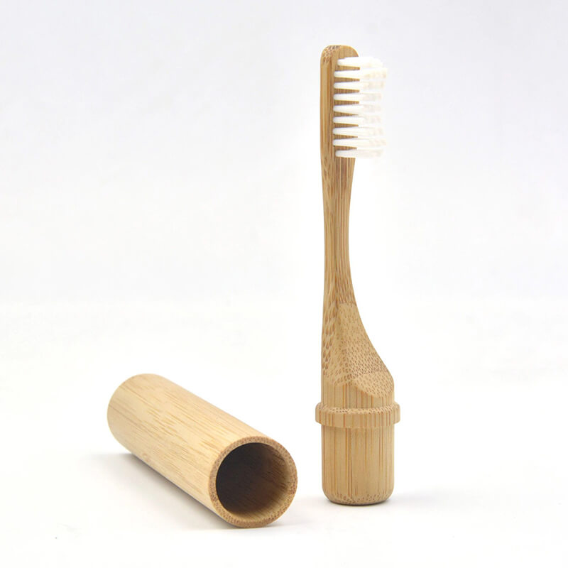 Reusable Eco Friendly Bamboo Toothbrush Travel Case For Trip / Camping / School (Set of 5)