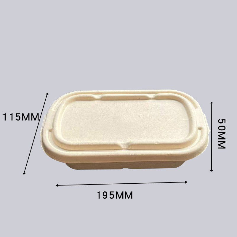 disposable paper pulp lunch box wheat