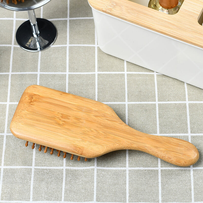 Bamboo Massage Hair Brush- Eco Friendly Hairbrush for Men and Women