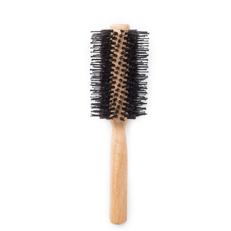 Soft Round Brush with Boar Bristles for Blow Drying