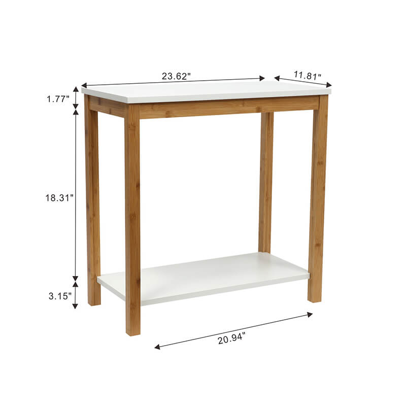 Portable 2-Tier Storage Shelf for Bathroom/Home Office/Study