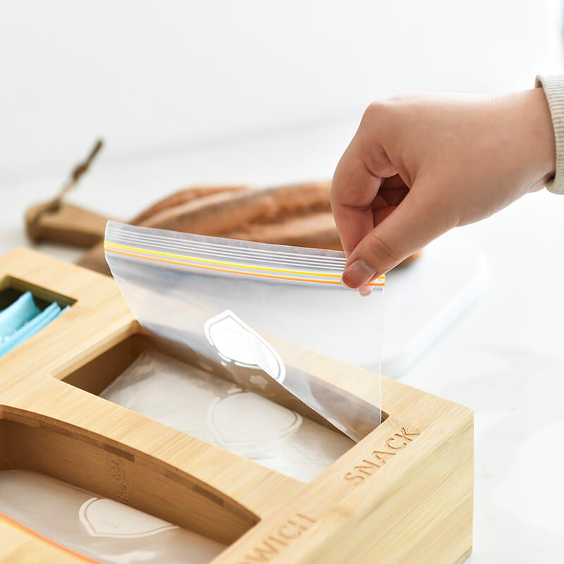 GreenLiving® Premium Wood Ziploc Bags Organizer – GreenLivingLife